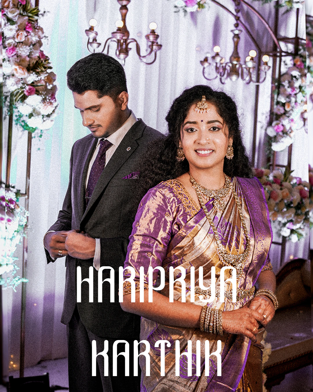 Haripriya & Karthik — wedding reception photographed by Dhruva Captures